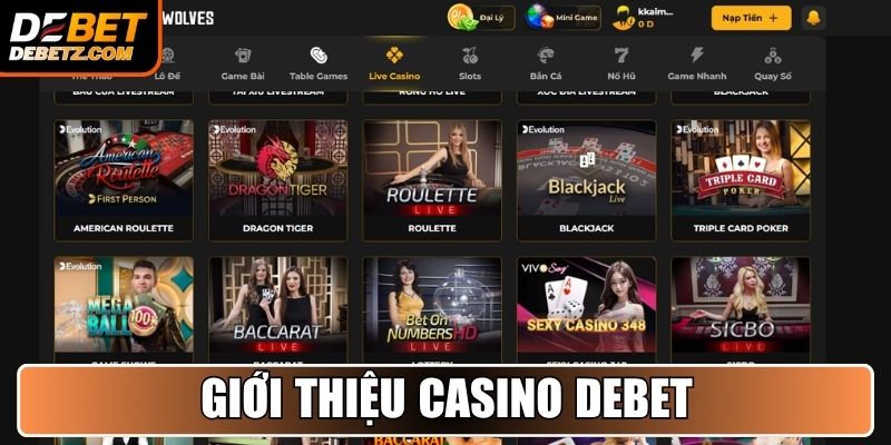 Giới thiệu Casino DEBET