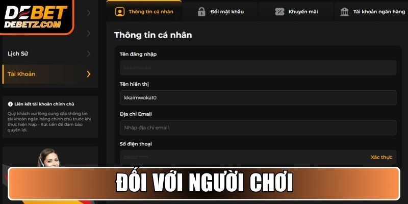 Đối với người chơi