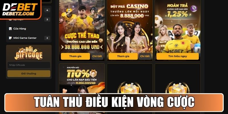 Tuân thủ điều kiện vòng cược