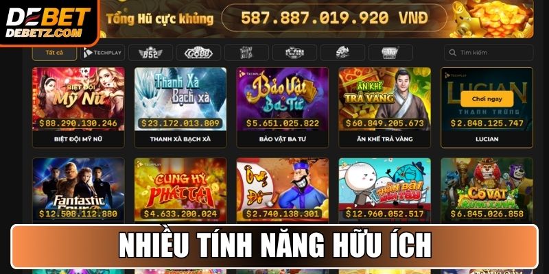 Nhiều tính năng hữu ích