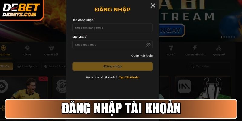 Đăng nhập tài khoản