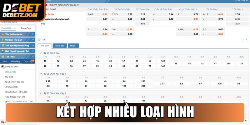Kết hợp nhiều loại hình