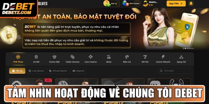 Tầm nhìn hoạt động về chúng tôi DEBET